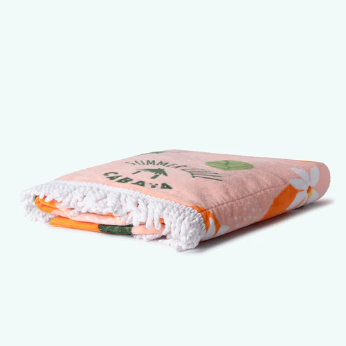 Serviette ronde Tulum orange