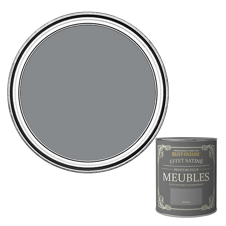 Peinture pour meubles Rust-Oleum ardoise effet poudré satin 125ml