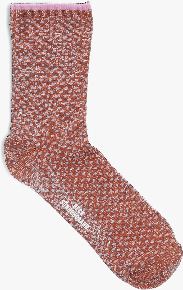 BECKSONDERGAARD bruine becksondergaard sokken dina small dots