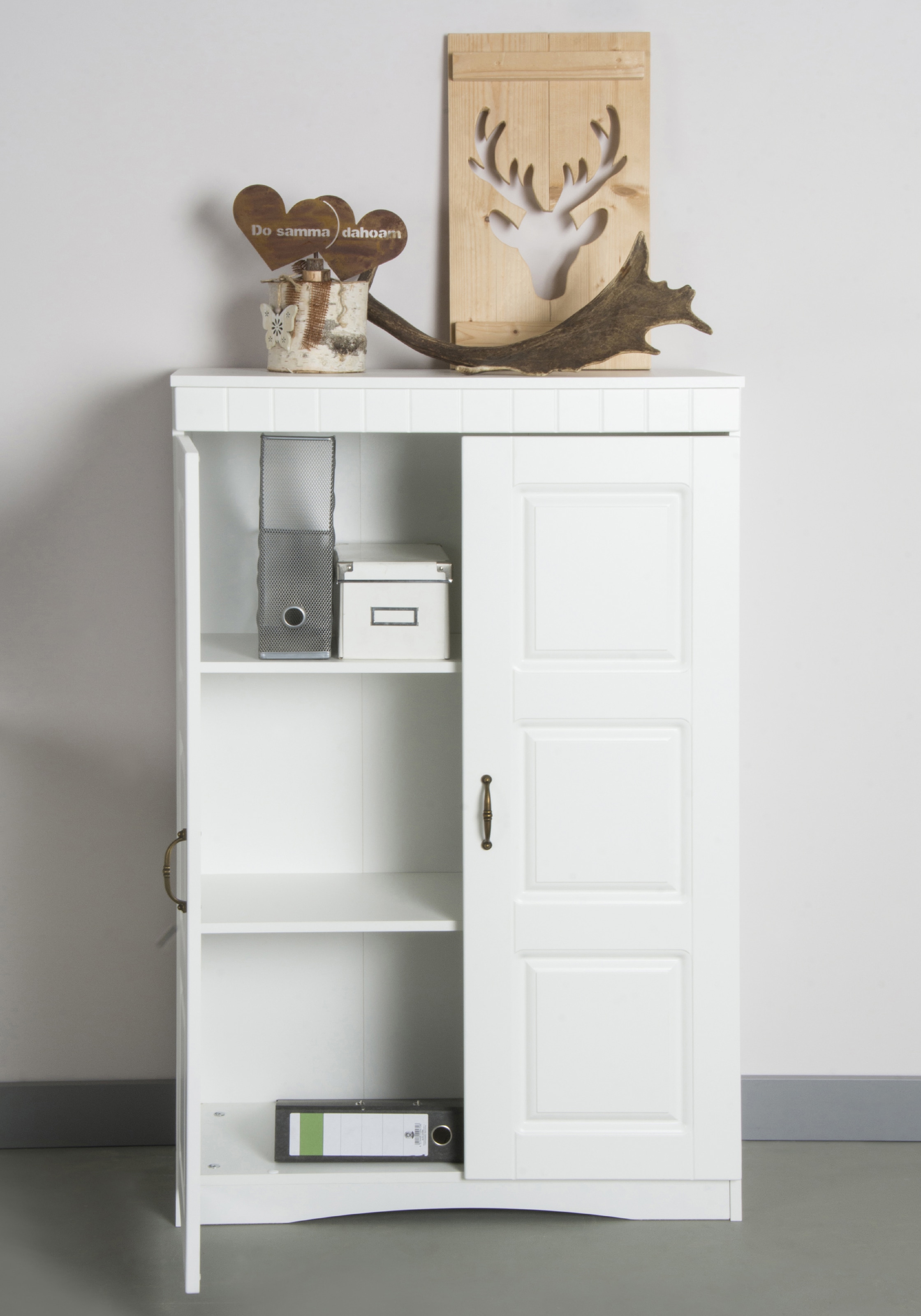 VOGL Möbelfabrik Aktenschrank »Hans« mit Metallgriffen, 3 grosse Fächer, Höhe 124 cm Made in Germany