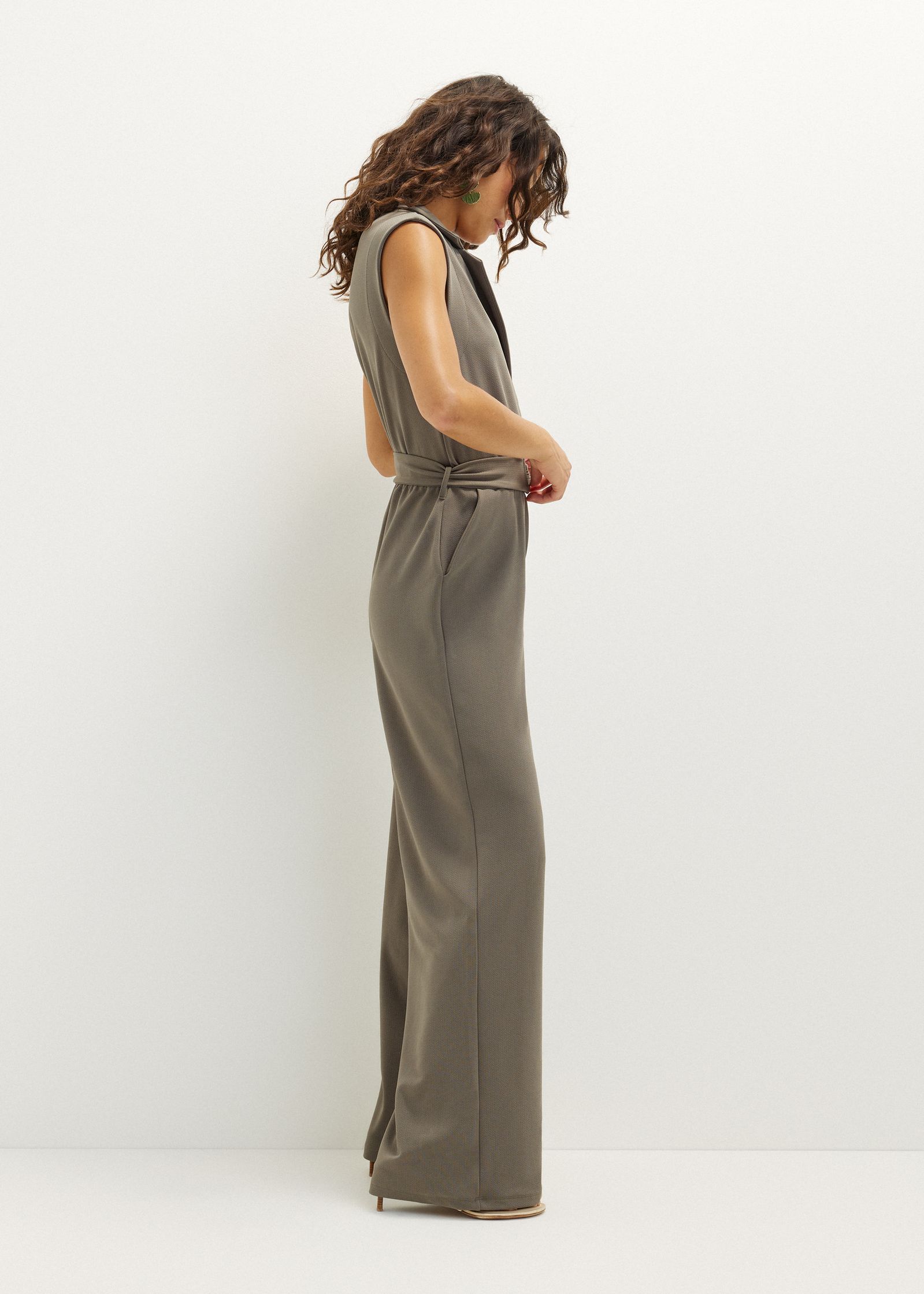 Gestreepte jumpsuit