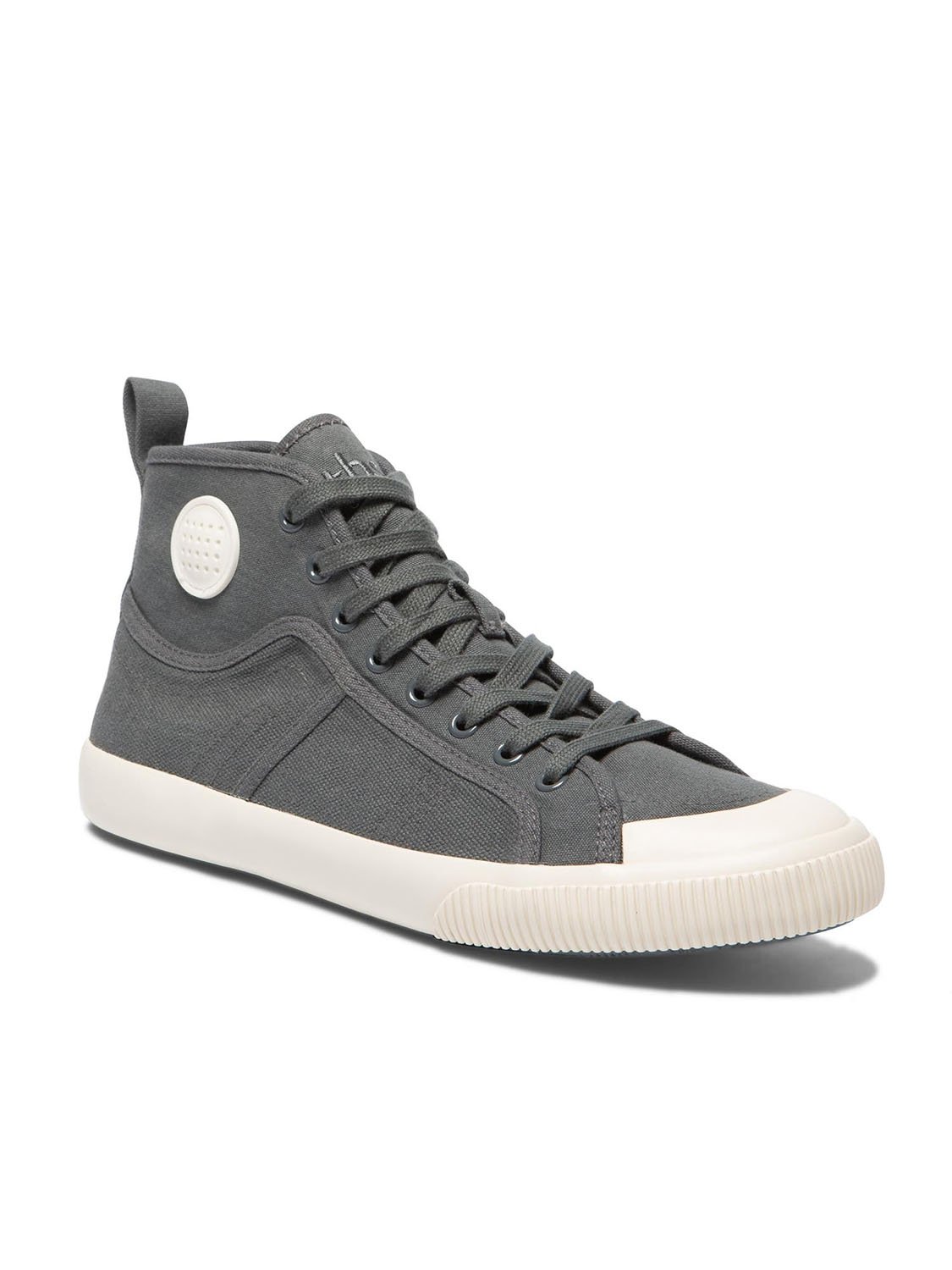 Tennis Homme En Toile Montante Coton Biologique Gris