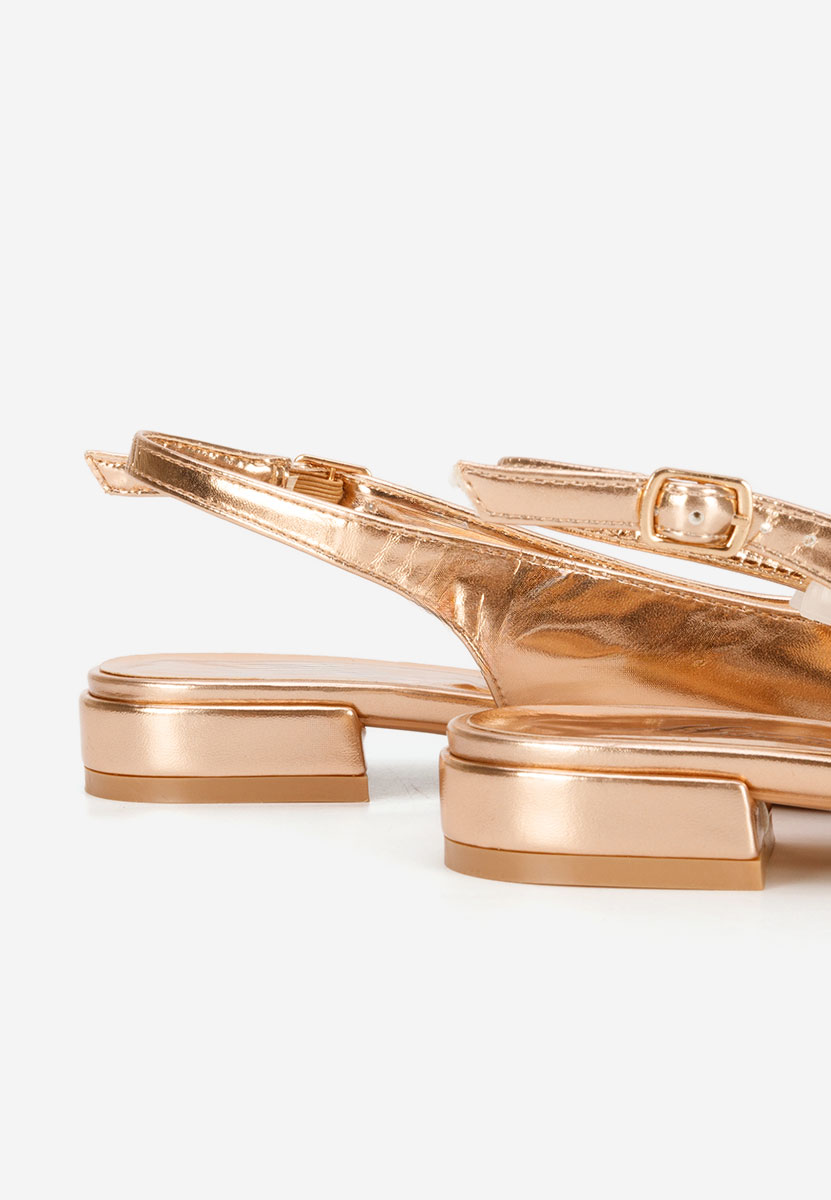 Chaussures slingback champagne Navoia