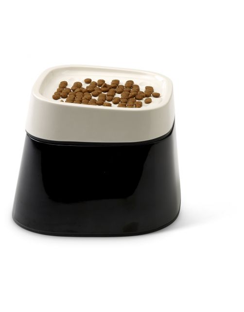 Savic Ergo Cube Food - Kattenvoerbak - 21x22x17.5 cm Zwart Wit