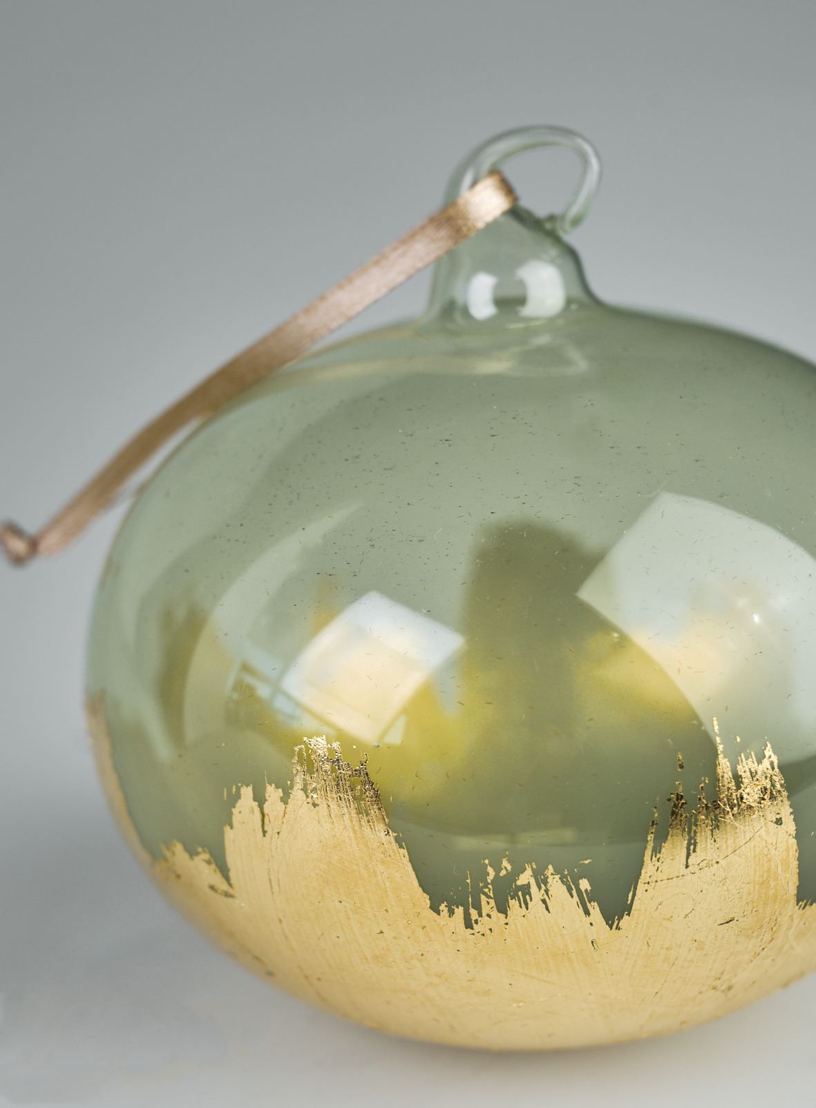 Julekule lys grønn - ø 10 cm