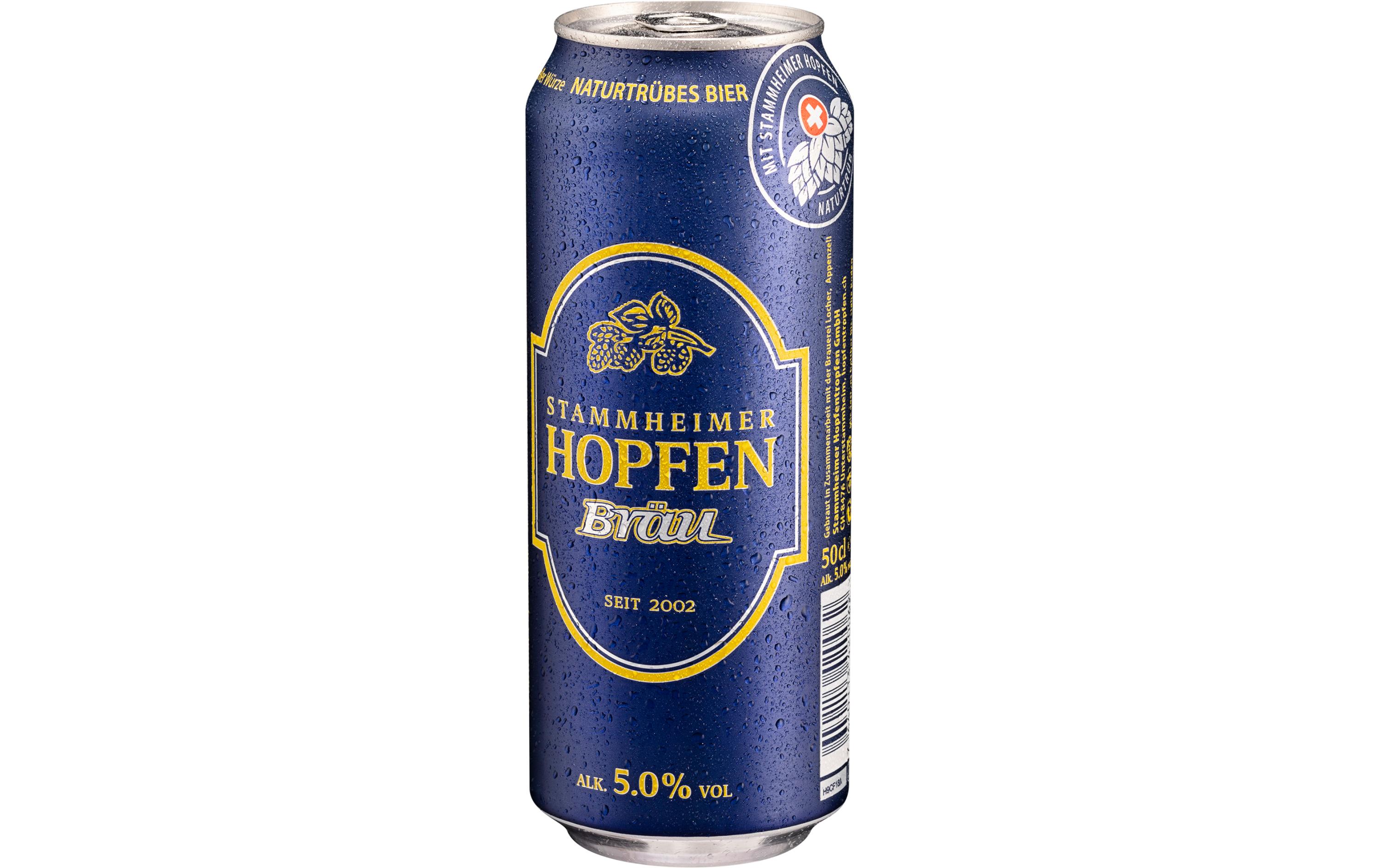 Bier Stammheimer Hopfenbräu naturtrüb 6 x 0.5 lSchweizer Bier mit Stammheimer Hopfen
