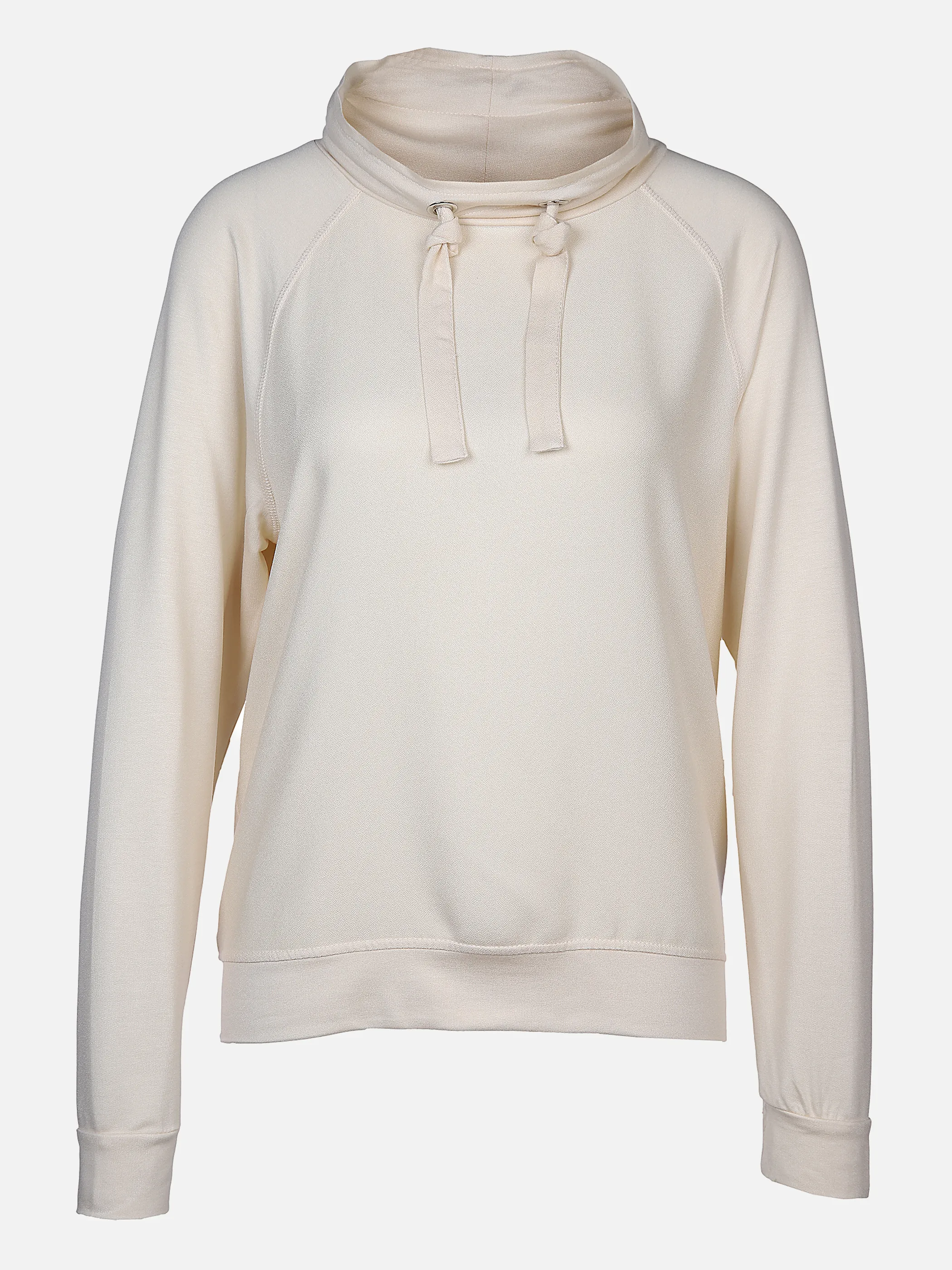 Damen Shirt mit locker fallendem Kragen und Bindeband