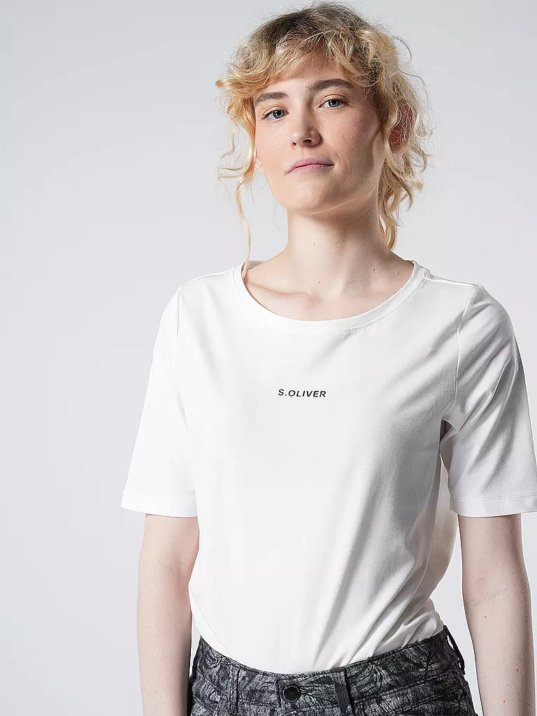 S.OLIVER T-Shirt  weiss