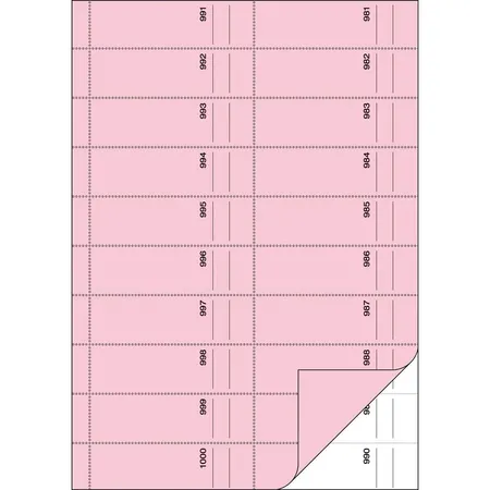 Sigel Bonbuch BO112 eosin, A4, mit Blaupapier, 2x 50 Blatt