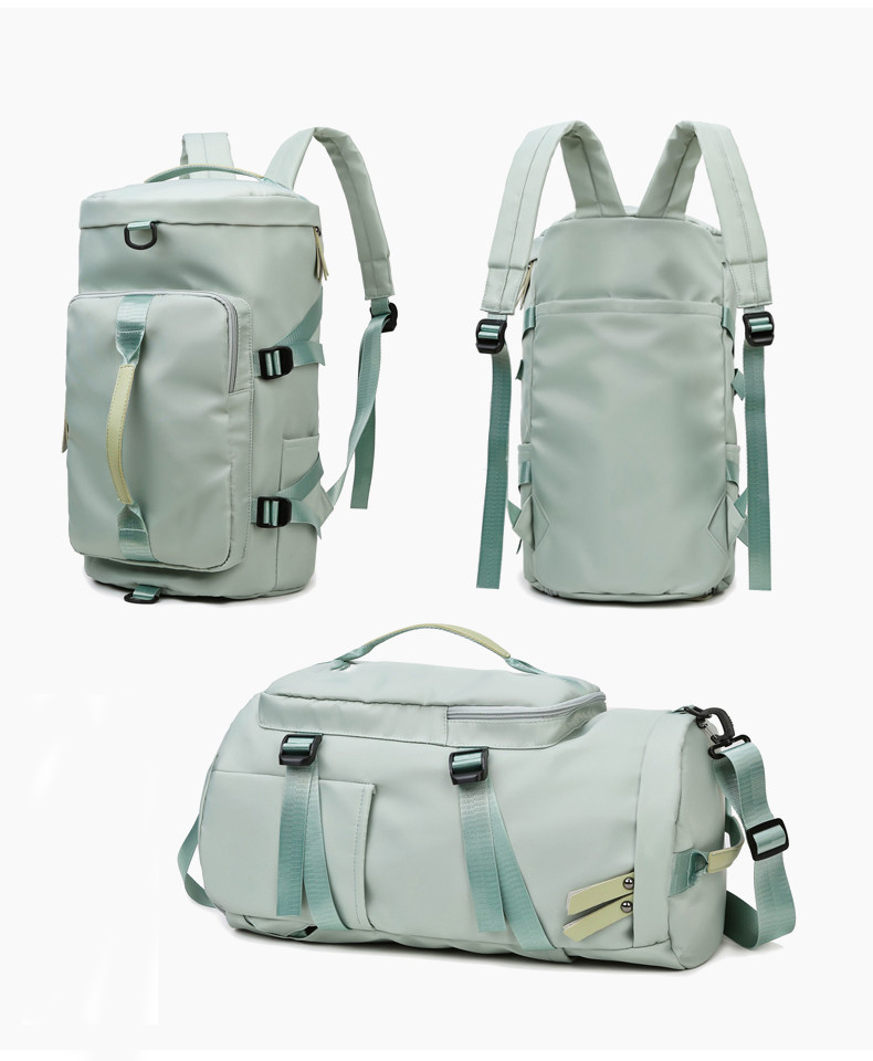 (42x31cm) Reise Rucksack Sport Tasche mit Schuh- / Nassfach - Mint