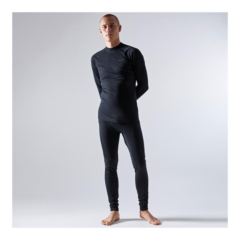 Craft CORE WARM BASELAYER - Ensemble Homme black