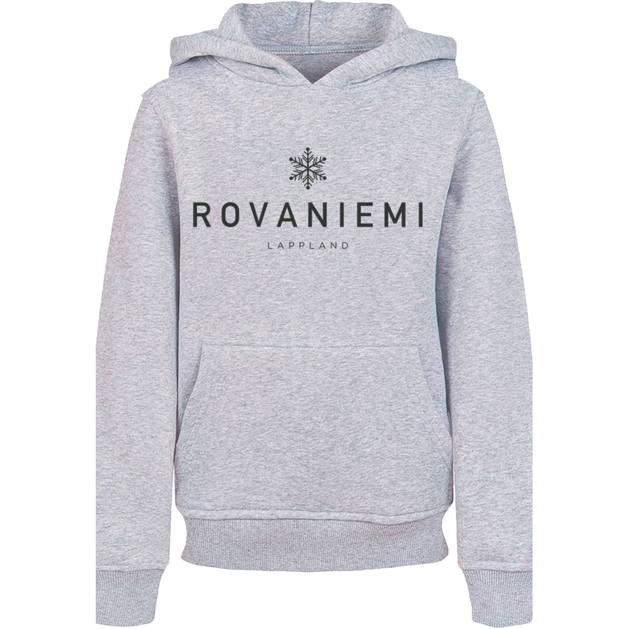 F4NT4STIC Hoodie Schneeflocke Winter Lappland heather grey