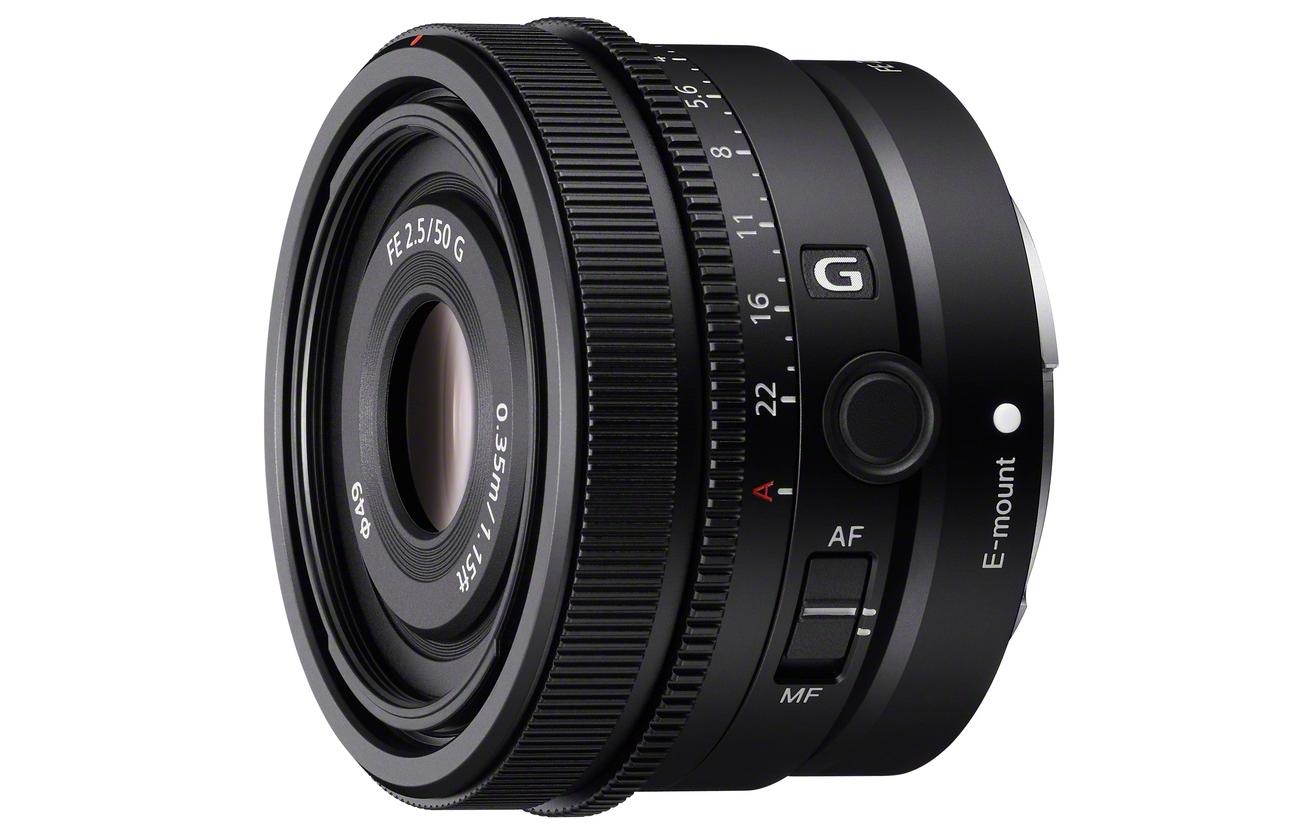Festbrennweite FE 50mm F/2.5 G – Sony E-Mount<br>Kompaktes, robustes Standard-Objektiv mit 50 mm Brennweite