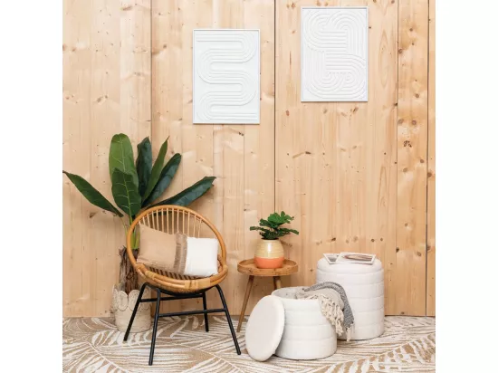 Pouf / coffre en bouclette Petit