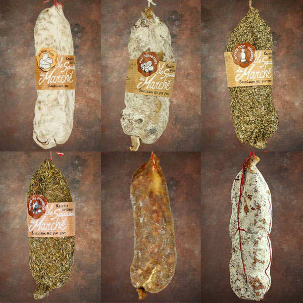 Lot découverte de 6 saucissons