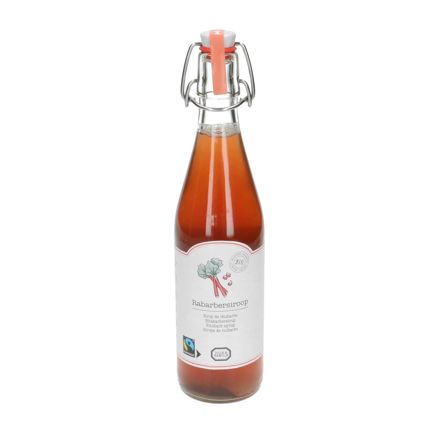 Siroop, rabarber, biologisch, 500 ml