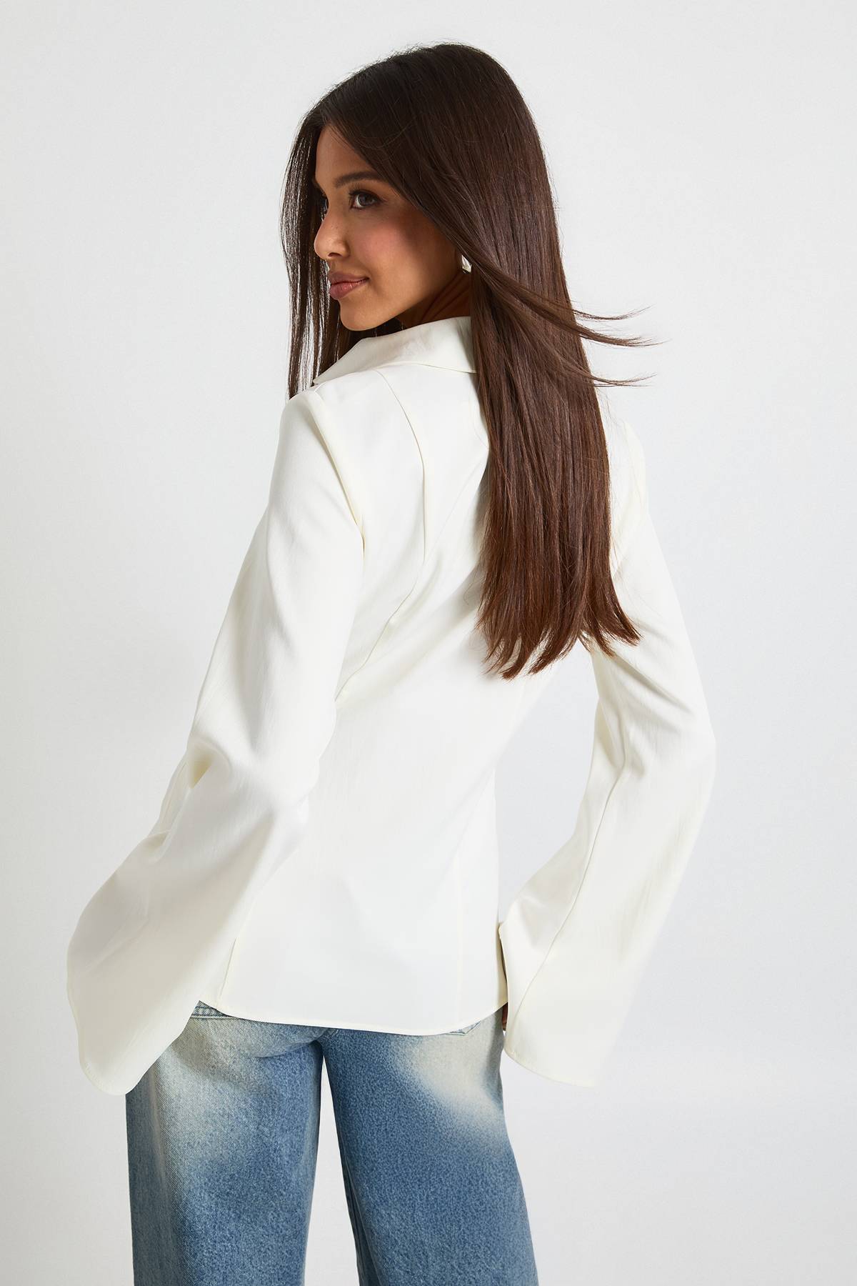 boohoo Chemise Drapée Cintrée