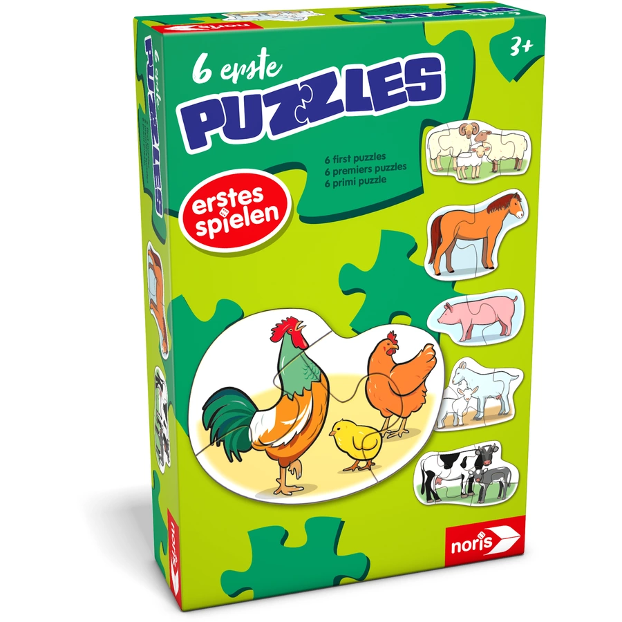 Noris 6 erste Puzzles – Bauernhoftiere