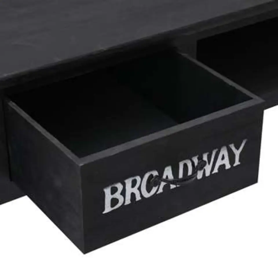 vidaXL - Wandtafel - Zwart - Hout