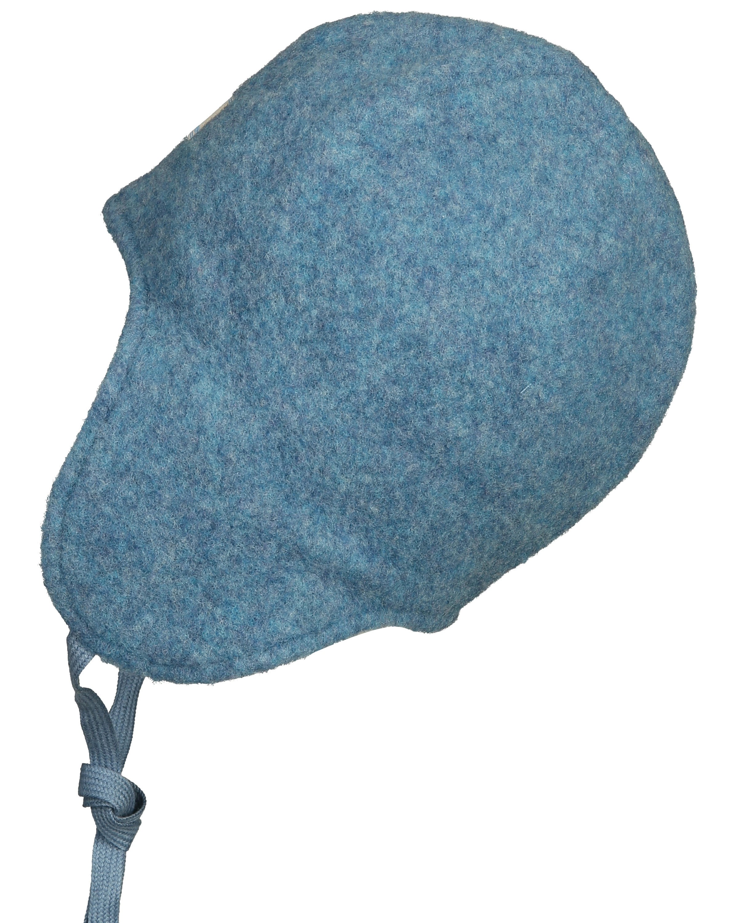 Wollfleece-Mütze JACK gefüttert in jeansblau