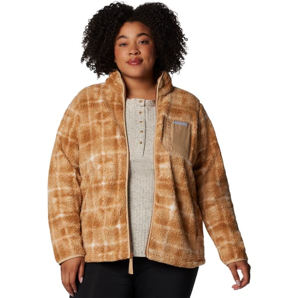 Veste polaire COLUMBIA WEST BEND PRINT FULL ZIP II W CAMEL BROWN OMBLUR