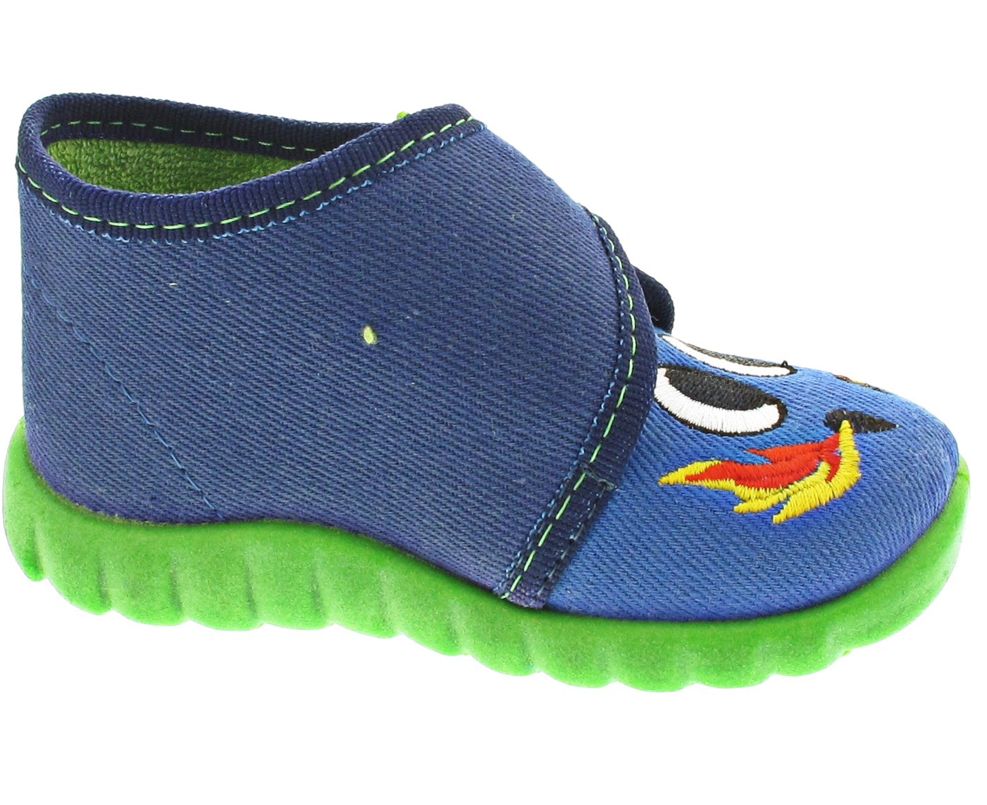 Fischer Markenschuhe Hausschuh blau