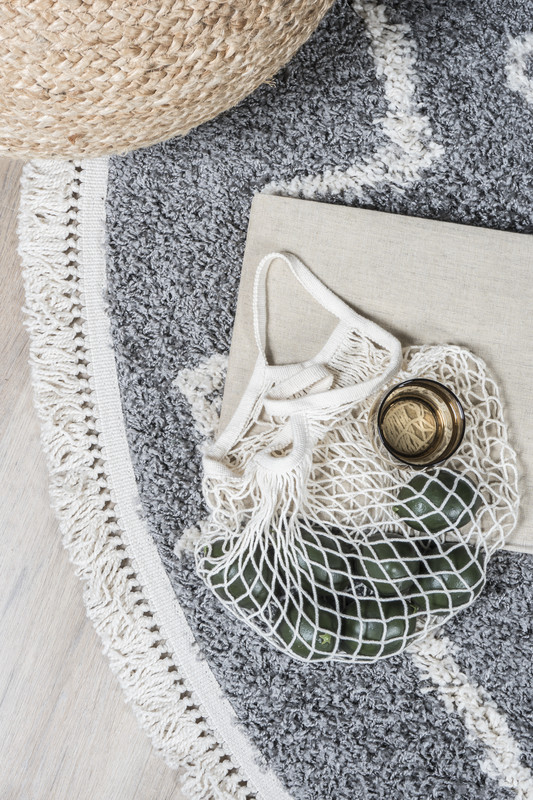Karpet Marrakesh Grey Rond 160 cm