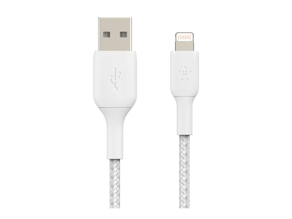 Belkin BoostCharge - Lightning-kabel - Lightning han til USB han - 1 m - hvid