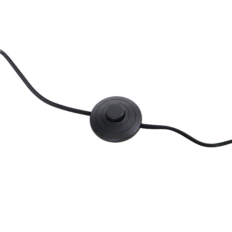 Moderne vloerlamp zwart - Balenco Wazo