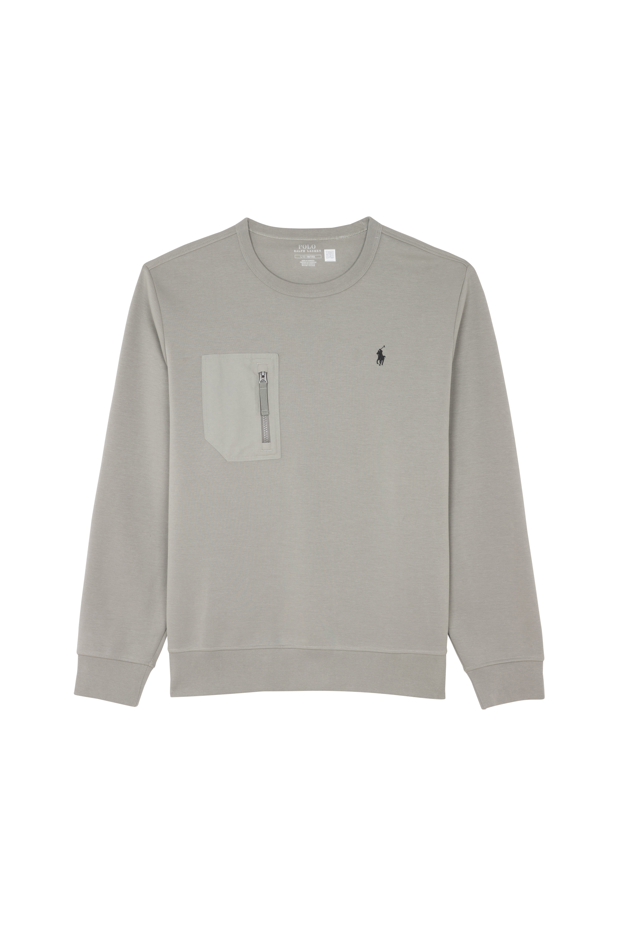 POLO RALPH LAUREN Sweatshirt Double-Knit Pocket Sweatshirt Gris