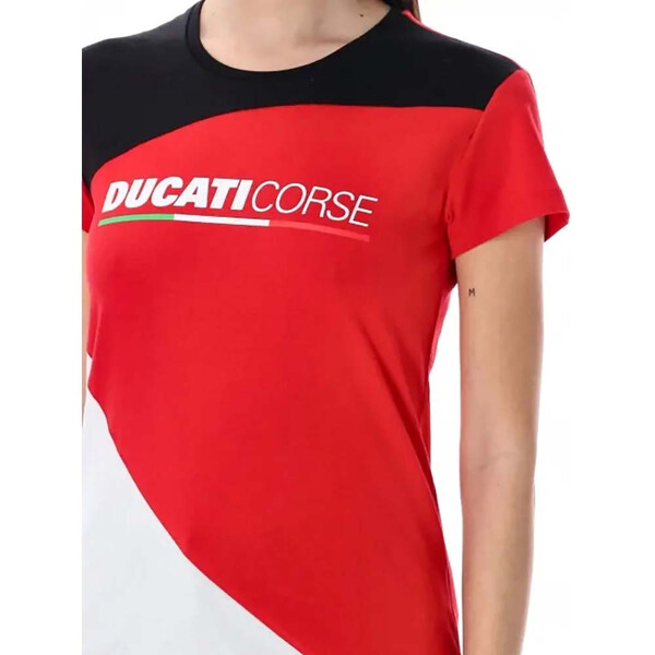 ducati racing - T-shirt femme Corse Rouge / Blanc / Noir