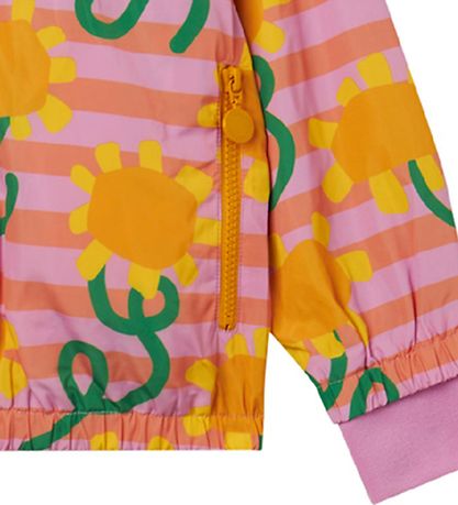 Stella McCartney Kids Jacke - Pink/Orange Gestreift m. Sonnensch