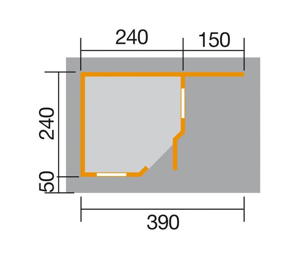 Weka Designhaus 213 A Gr.1, ca. B442/H237/T278