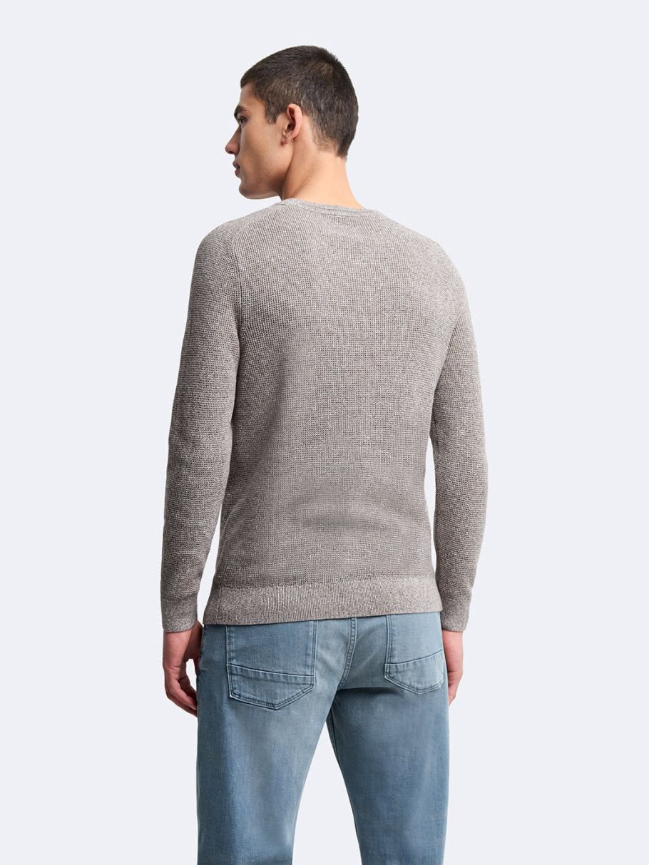 Pull col rond en coton