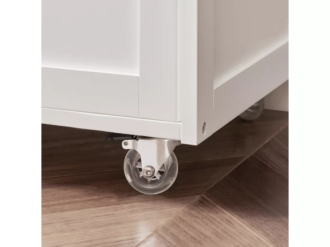 Desserte Chariot de Cuisine de Service Roulant, Meuble Armoire de Rangement cusine, FKW45-WN