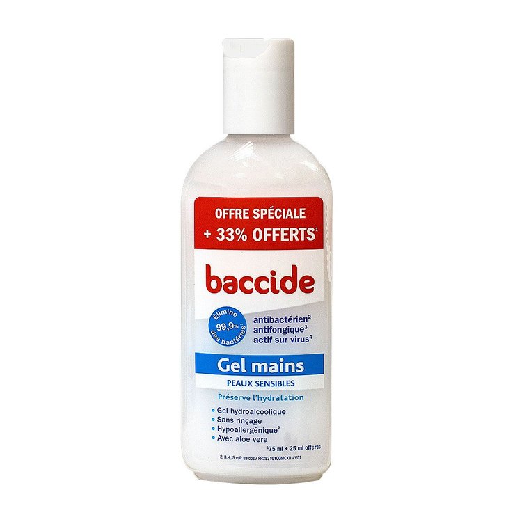 Gel mains peaux sensibles 100ml