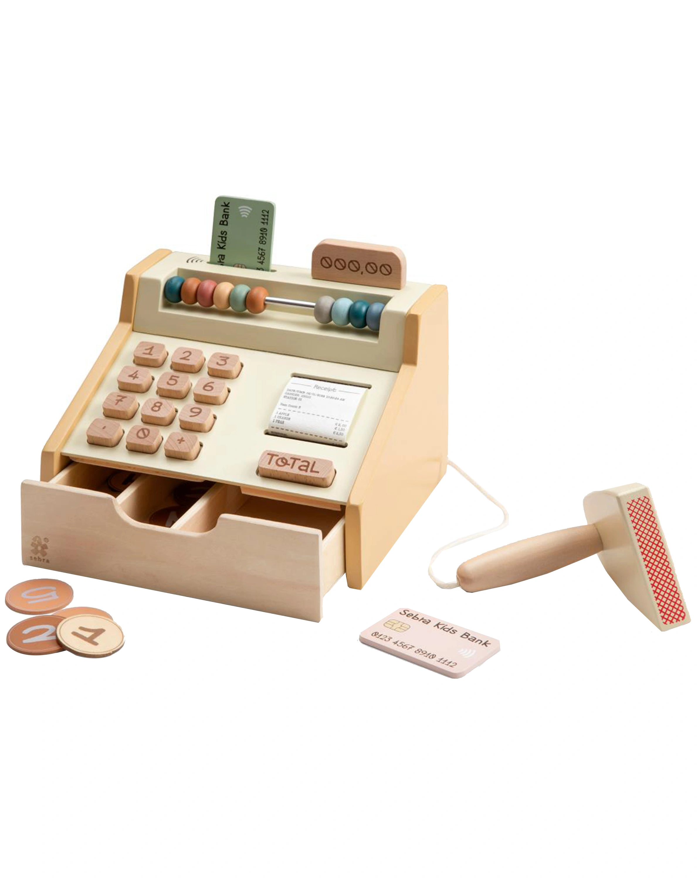 Kaufladen-Kasse KAUFMANN (19x16x13) 12-teilig in beige