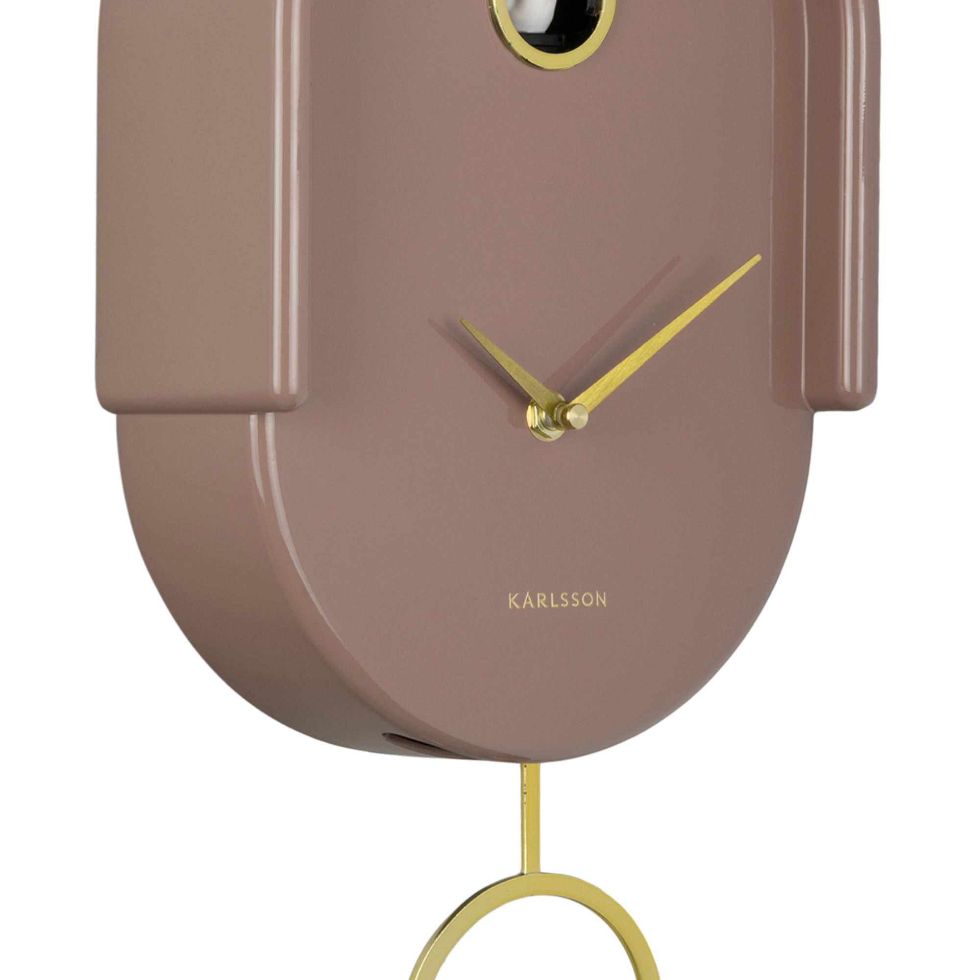 Wandklok Tweet Mokkabruin