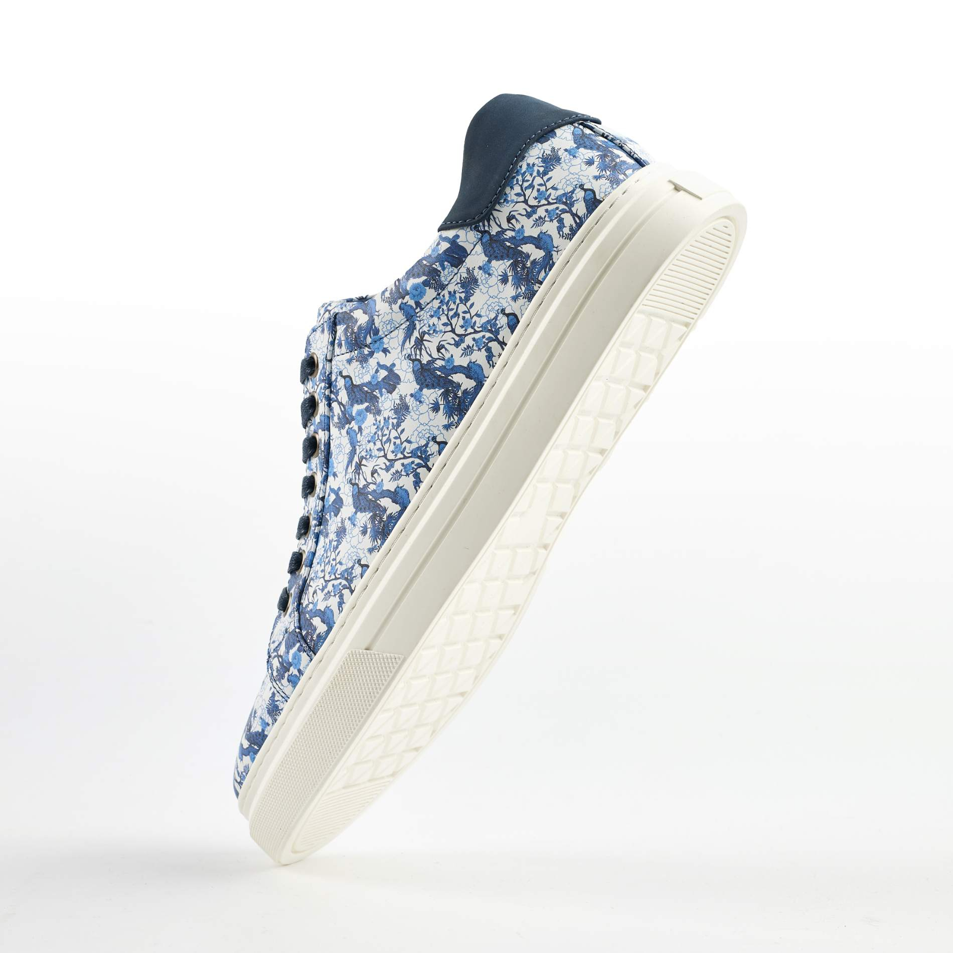 Azure Bird Garden Sneakers
