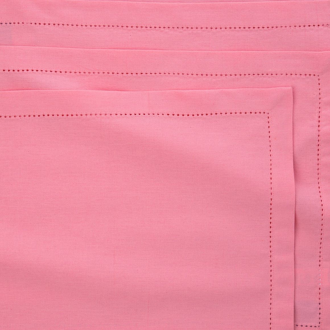 My Home 4 Platzsets mit Lochstickerei pink