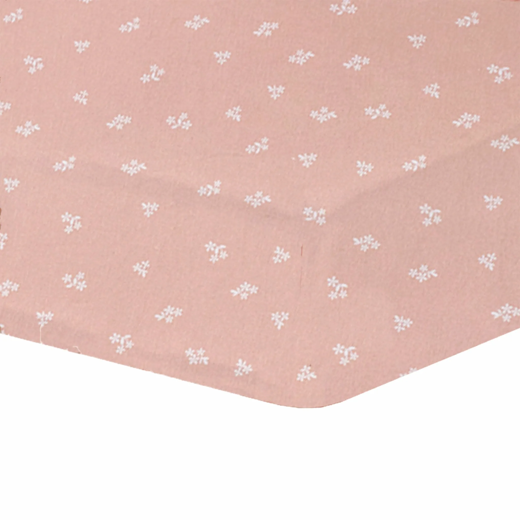 Living Textiles Drap Contour pour Lit de Bébé - Rose Dusty