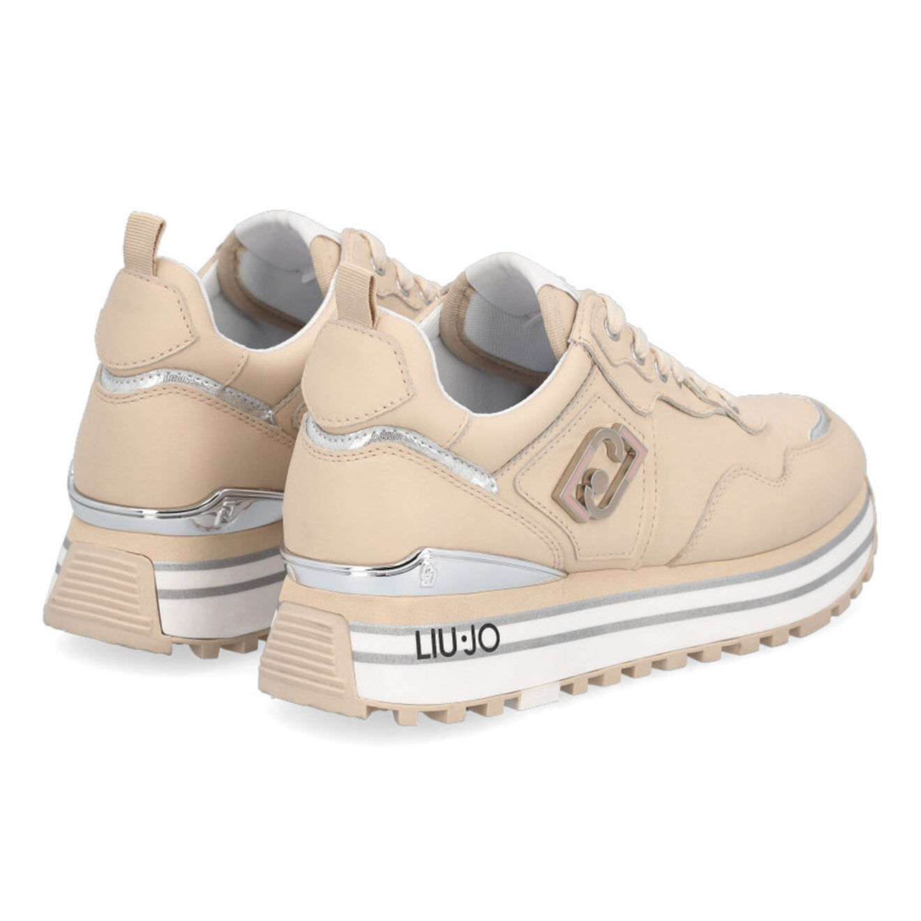 Liu-Jo Sneakers en Cuir Wilow beiges