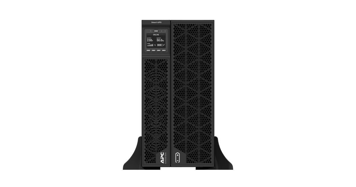 APCSmart-UPS On-Line SRTG10KXLI Noodstroomvoeding ups  (Zwart, 2x C13, 1x C19, Rack/tower, extendable runtime, 10000VA)