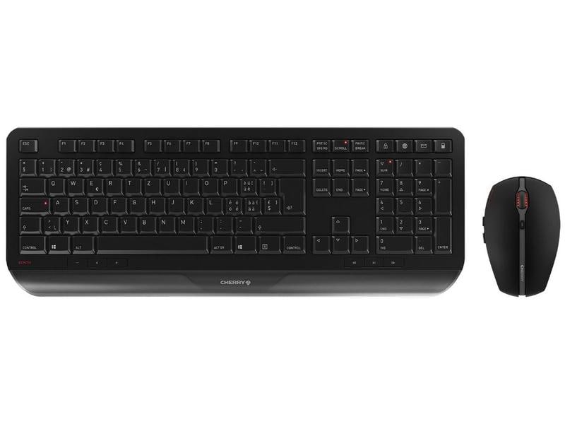 Cherry Tastatur-Maus-Set Desktop Gentix Kabelloses Tastatur-Maus-Set mit ergonomischem Design