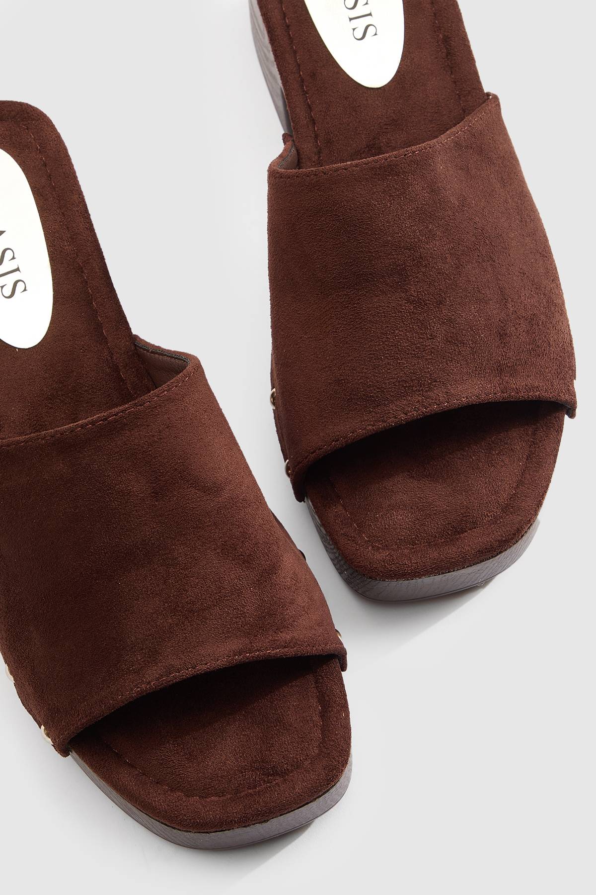 Oasis Sandales Mules À Talons Hauts Henrie En Synthétique