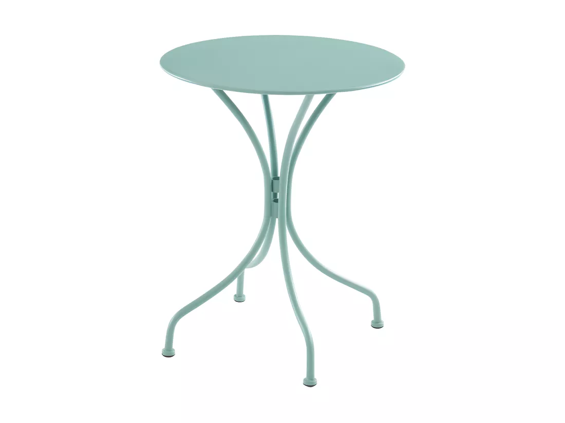 Table ronde de jardin D.60 cm en métal - Vert amande - MIRMANDE de MYLIA