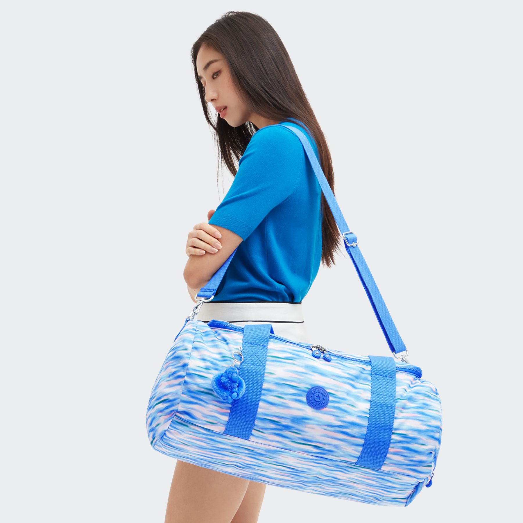 ARGUS S Petit sac de sport week-end avec compartiment à chaussures - Diluted Blue