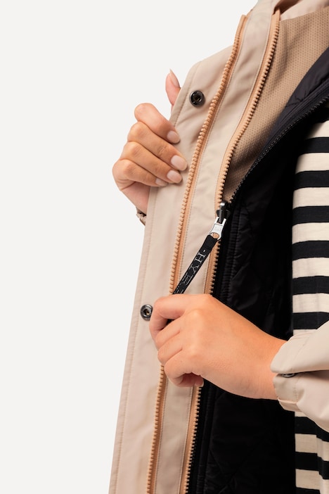 HYPRAR 3-in-1-Funktionsjacke, wasserdicht, Zipptaschen