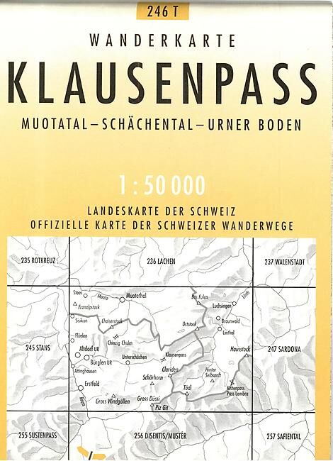 BUNDESAMT - 246T KLAUSENPASS ECHELLE 1 50 000