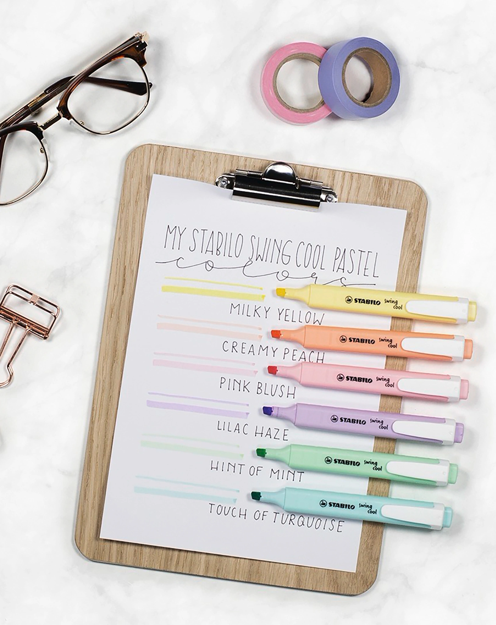 Textmarker STABILO® swing cool Pastel Edition 6er-Pack